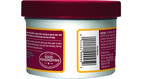 Wright's Cremereiniger für Kupfer und Messing – 8 Unzen. 226,8 Gr.