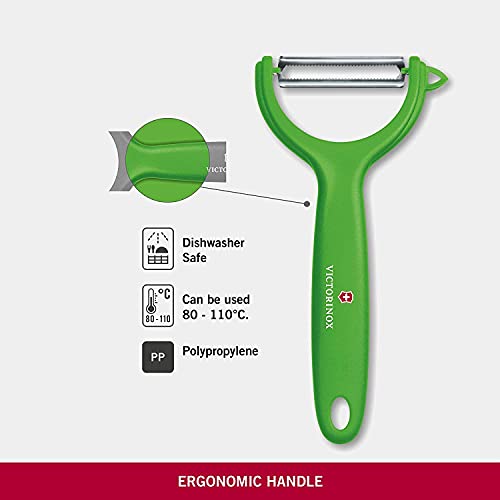 Victorinox Kitchen Peeler with Serrated Edge - Tomato and Kiwi Peeler - Green