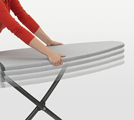 Brabantia Ironing Board Cover With 2 Mm Foam And Fasteners - Size D, Extra Large, Metallised