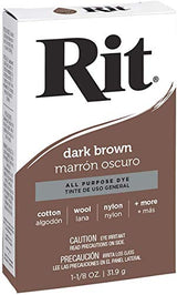 Rit Tint en poederverf donkerbruin 1-1/8 Oz. 31,9 Gr.