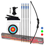 KESHES Archery Recurve Bow and Arrow Youthbow Set - Beginner Bows for Outdoor Hunting Black