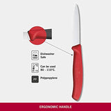 Victorinox Practical Paring Knife With Wavy Edge - Red - Blade 8 Cm