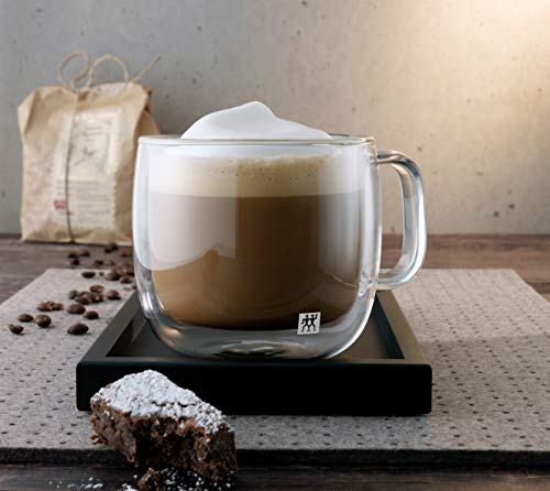 Zwilling Sorrento Dubbelwandig Glas Met Greep, Cappuccino (Set Van 2) - 450 ml