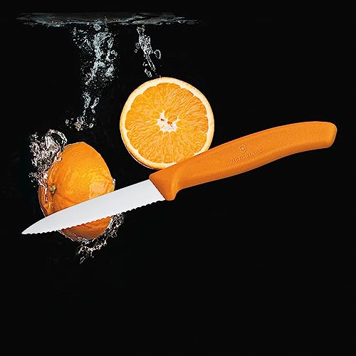 Victorinox Paring Knife With Ultra-Sharp Blade - Swiss Classic Paring Knife - Orange - Blade 8 Cm