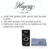 Hagerty Silver Cloth, Impregnated fabric to clean and maintain silver and silver-plated jewelry 30x36cm