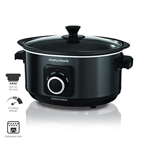 Morphy Richards 460012EER Slow Cooker Sear and Stew 3.5L Black (EU Plug)