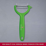 Victorinox Kitchen Peeler with Serrated Edge - Tomato and Kiwi Peeler - Green