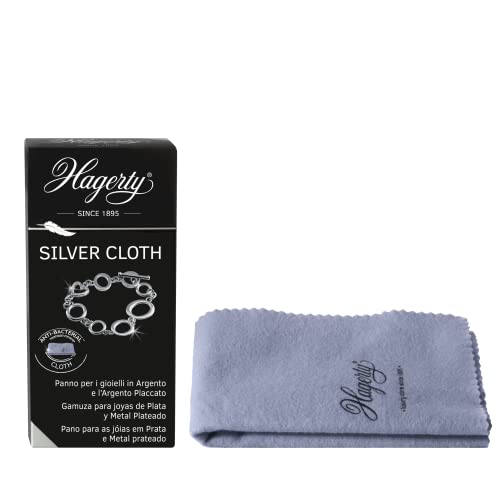 Hagerty Silver Cloth, Impregnated fabric to clean and maintain silver and silver-plated jewelry 30x36cm