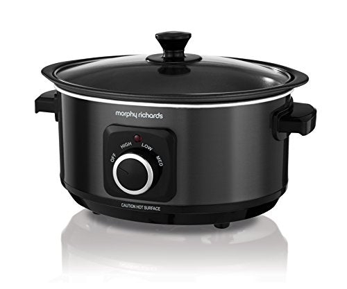 Morphy Richards 460012EER Slow Cooker Sear and Stew, 3,5 l, Schwarz (EU-Stecker)