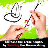 Keshes Dacron Bow String vervanging voor traditionele en recurve boog - zwarte 12 strengen maat 142,24 cm