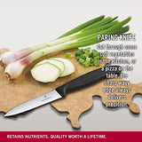 Victorinox Ultra-Sharp Paring Knife with Wavy Edge - Swiss Classic Paring Knife - Black - blade 10 cm