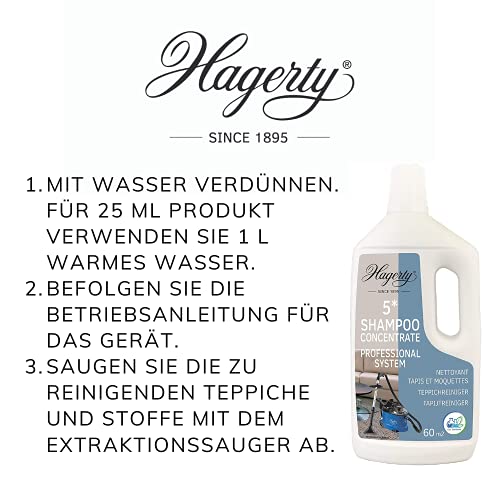 Hagerty Carpet Shampooing 5 * Concentré (60 m2) 1L