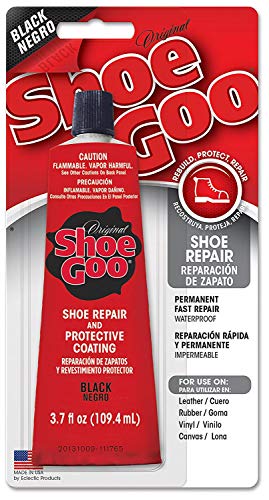 Geweldige GOOP Shoe Goo Black speciaal afdichtmiddel en lijm, tube van 3,7 oz 110 ml