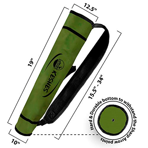 KESHES Pfeilköcherhalter für Bogenschießen, verstellbarer Köcher für Pfeile, Grün