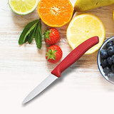 Victorinox Practical Paring Knife With Wavy Edge - Red - Blade 8 Cm