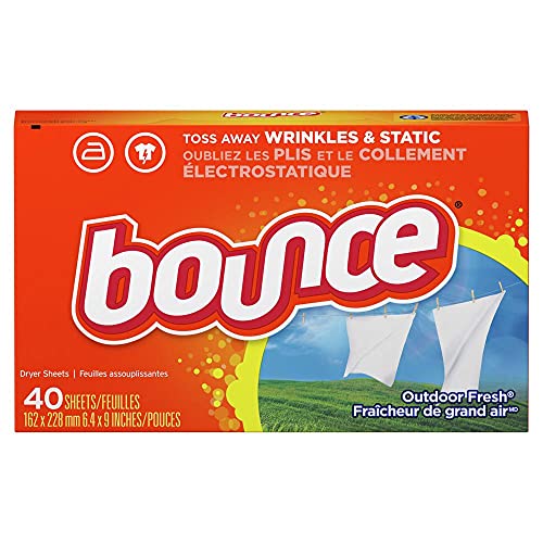 Bounce Fabric Softener Sheets Outdoor Fresh Scent 40 Count