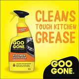 Goo Gone Kitchen Degreaser - 14 Ounce - Removes Kitchen Grease, Grime and Baked-on Food