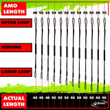 Keshes Dacron Bow String vervanging voor traditionele en recurve boog - zwarte 12 strengen maat 142,24 cm