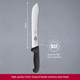 Victorinox fibrox pro cimeter un couteau de steak bullnose préféré de boucher - Black - lame 25 cm