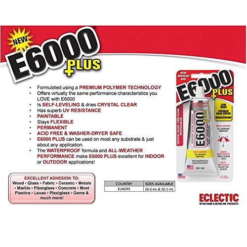 E6000 Plus hobbylijm lijm 26,6 ml