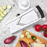 Oxo bon slicer de mandoline avec une lame V, blanche / noire