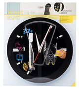 Silhouet Wall Clock Chalkboard D27 X2.5 Cm