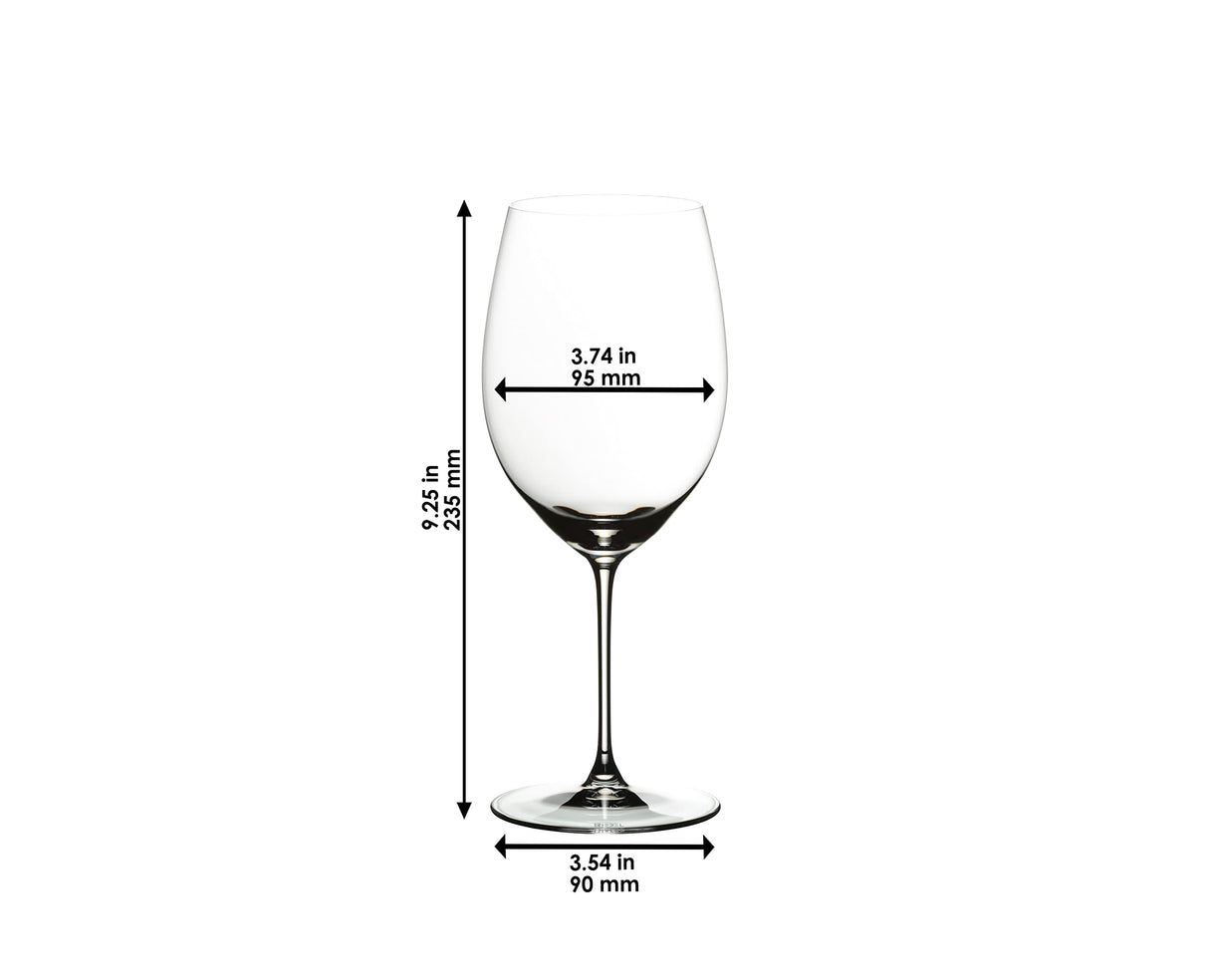 Riedel Veritas Cabernet / Merlot Glass, ensemble de 2, 22.05fl oz