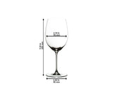 Riedel Veritas Cabernet / Merlot Glass, ensemble de 2, 22.05fl oz