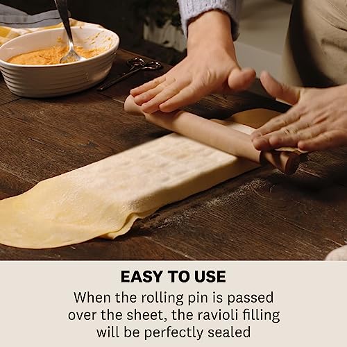 Marcato Ravioli Mould Round Shape 12pcs. 55x55 mm + Rolling Pin