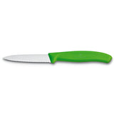 Couteau d'assurance-contre-victorinox avec lame ultra-sharp - couteau d'ajustement classique suisse - vert clair - lame 8 cm