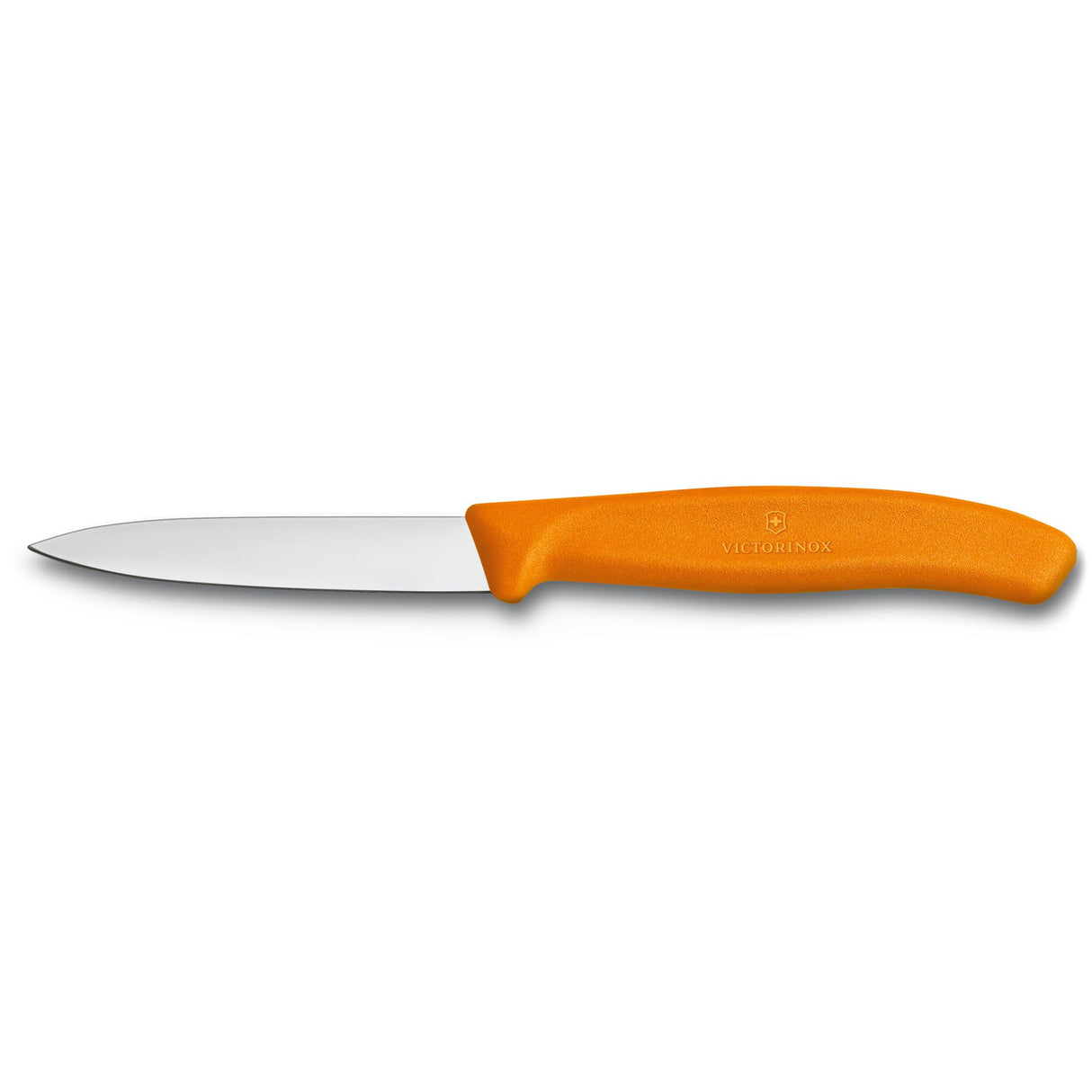 Victorinox Schälmesser in frischen Farben - Schweizer klassisches Schälmesser - Orange - Klinge 8 cm