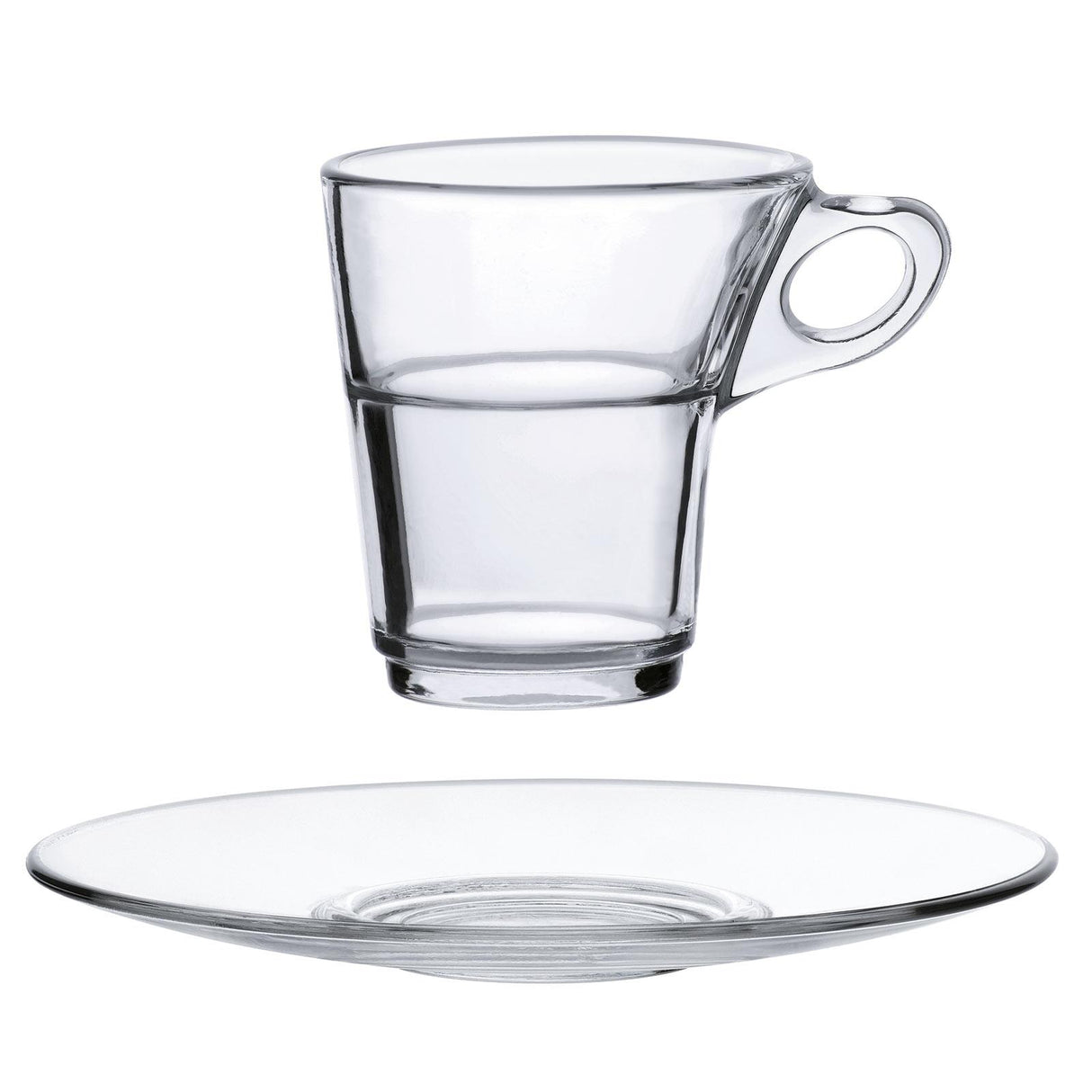 Duralex Caprice 6 schotels voor bekers 9cl en 22cl in gehard glas - 14 cm