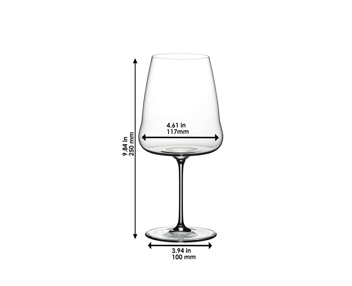 Riedel 1234/0 Winewings Cabernet Sauvignon Wine Glass, Single Stem, Clear,35.34 ounces