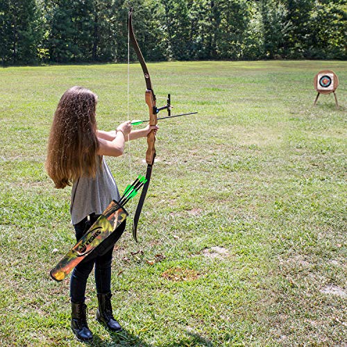 Keshes Archer d'archerie arrière du carquois de flèche arrière - Quéquêtes réglables pour les flèches Camo