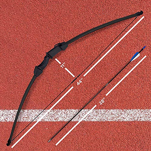 KESHES Archery Recurve Bow and Arrow Youthbow Set - Beginner Bows for Outdoor Hunting Black