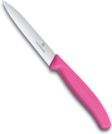 Victorinox Ultra-Sharp Paring Knife With Wavy Edge - Swiss Classic Paring Knife - Pink - Blade 10 Cm