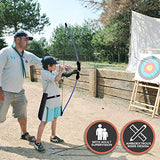 KESHES Bogenschießen Recurve-Bogen und Pfeil-Jugendbogen-Set – Anfängerbögen für die Outdoor-Jagd, Blau