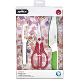 Zyliss 3 Piece Prep Set | Swivel Peeler - Scissors - Utility Knife