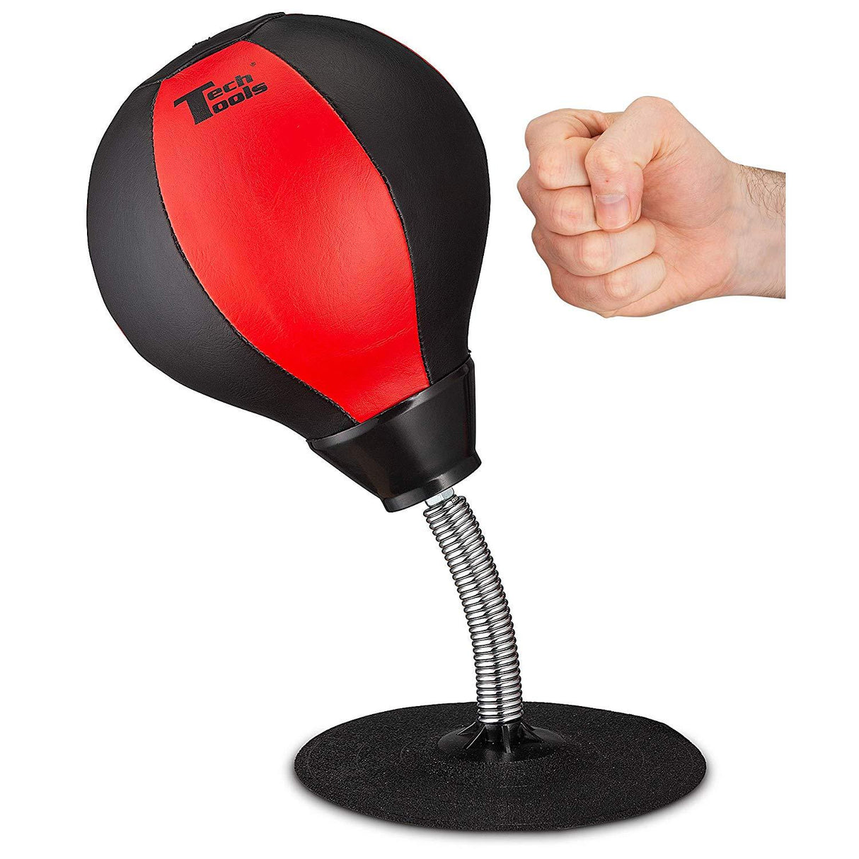 Tech Tools Stress Buster Desktop Punching Ball Red / Black