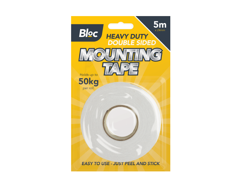 Bloc Heavy Duty Double Sided Mounting Tape