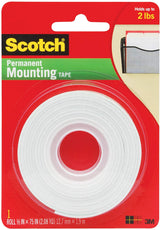 Scotch montageband 1,27 cm x 1,9 m wit bevat 2 lb. 900 g