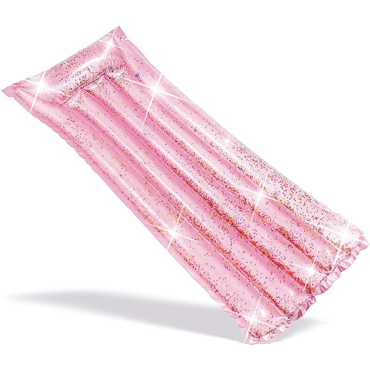 Intex opblaasbare luchtmatras - roze gouden glitter 170 x 53 x 15 cm