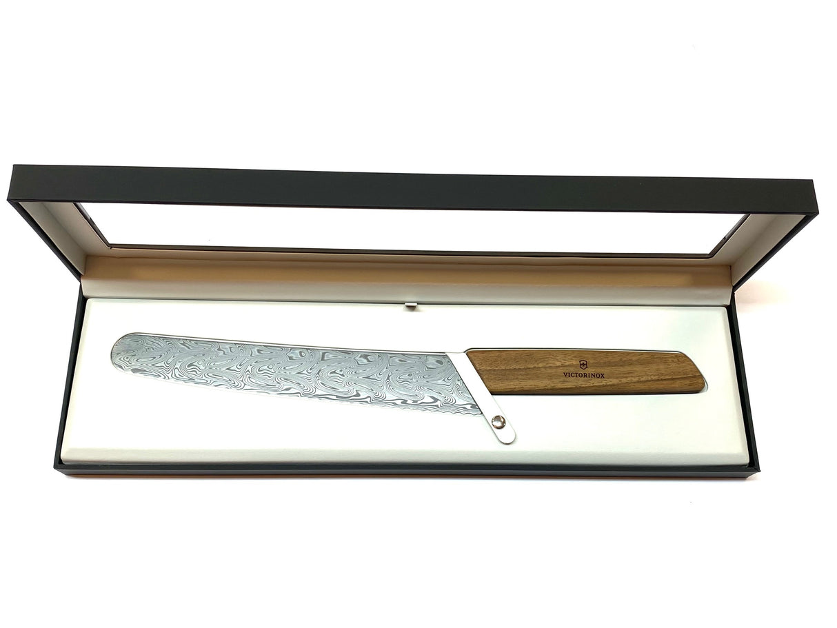 Victorinox Swiss Modern - Brot- und Konditormesser mit Damaststahlklinge 22 cm - Limitierte Auflage 2021