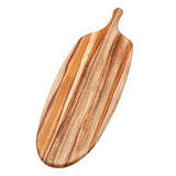 Teakhaus serveerbord met handvat, teakhout, bruin, 67,5 x 21,5 x 1,2 cm