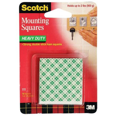 Scotch Hochleistungs-Montagequadratband, 2,54 cm, hält 2 Pfund. 900 G