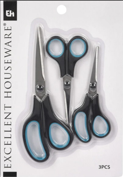 Excellent 3 Piece Household Scissors Set