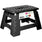 Splendole Small Folding Step Stool 22Cm Anti Slip Top Compact Folding Plastic Stool Easy To Store, Perfect For Kitchen Step Or Bathroom Step